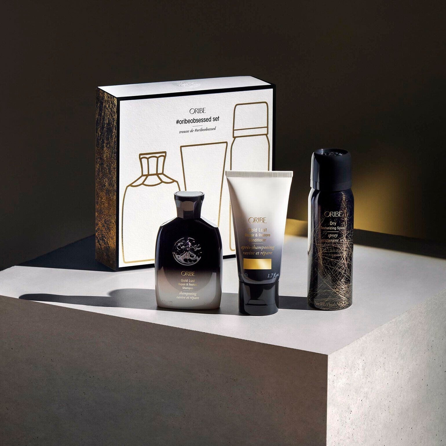 Oribe Obsessed Hair Care Set - Premium Shampoo, Conditioner & Styling Products for Luxurious Salon-Quality Hair - Perfect for Daily Use, Special Occasions & Gifting