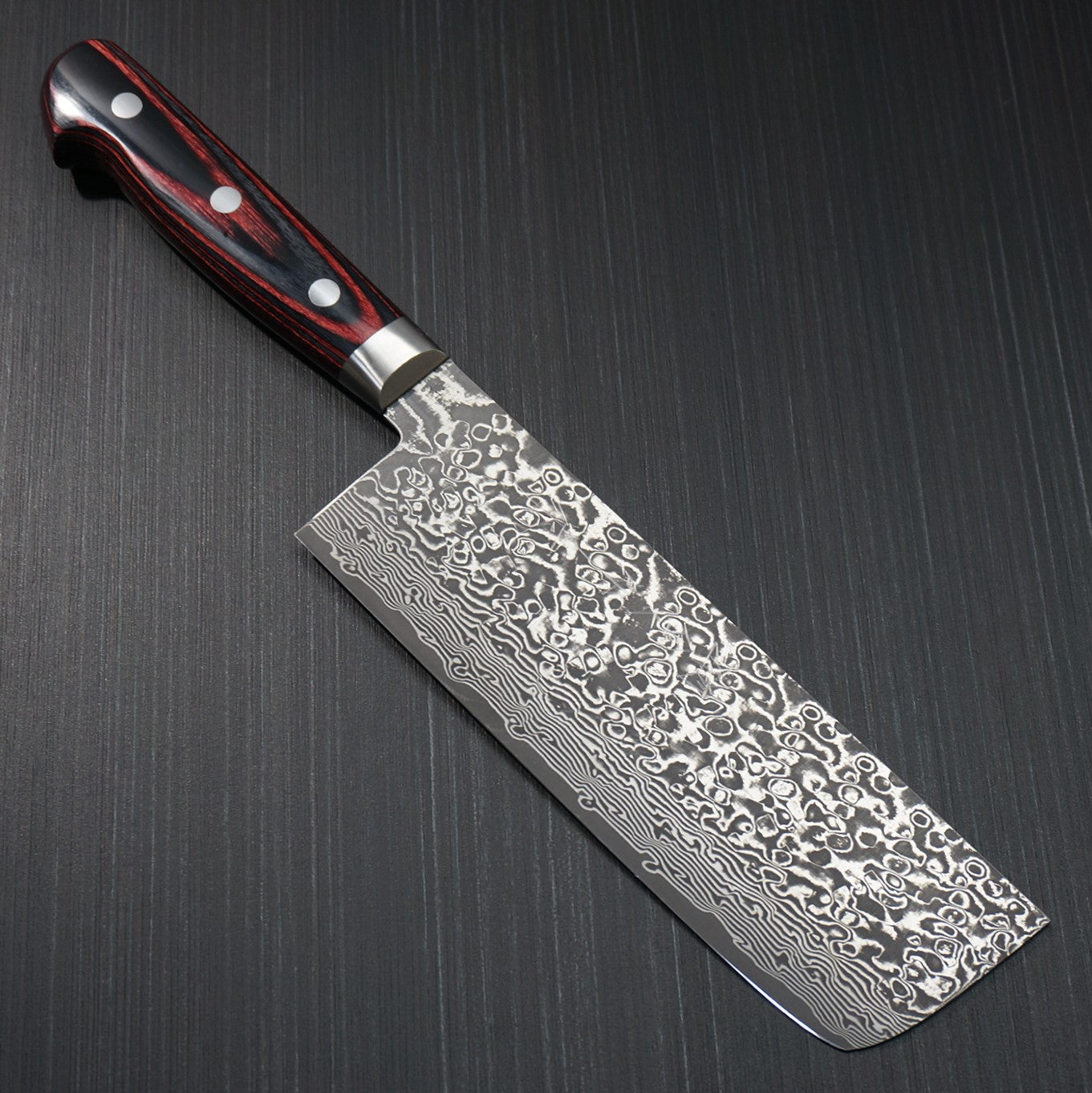 Premium Japanese Kato VG10 63-Layer Damascus Steel Nakiri Knife with Black Finish - Professional Vegetable Chopper for Home Chefs & Sushi Preparation