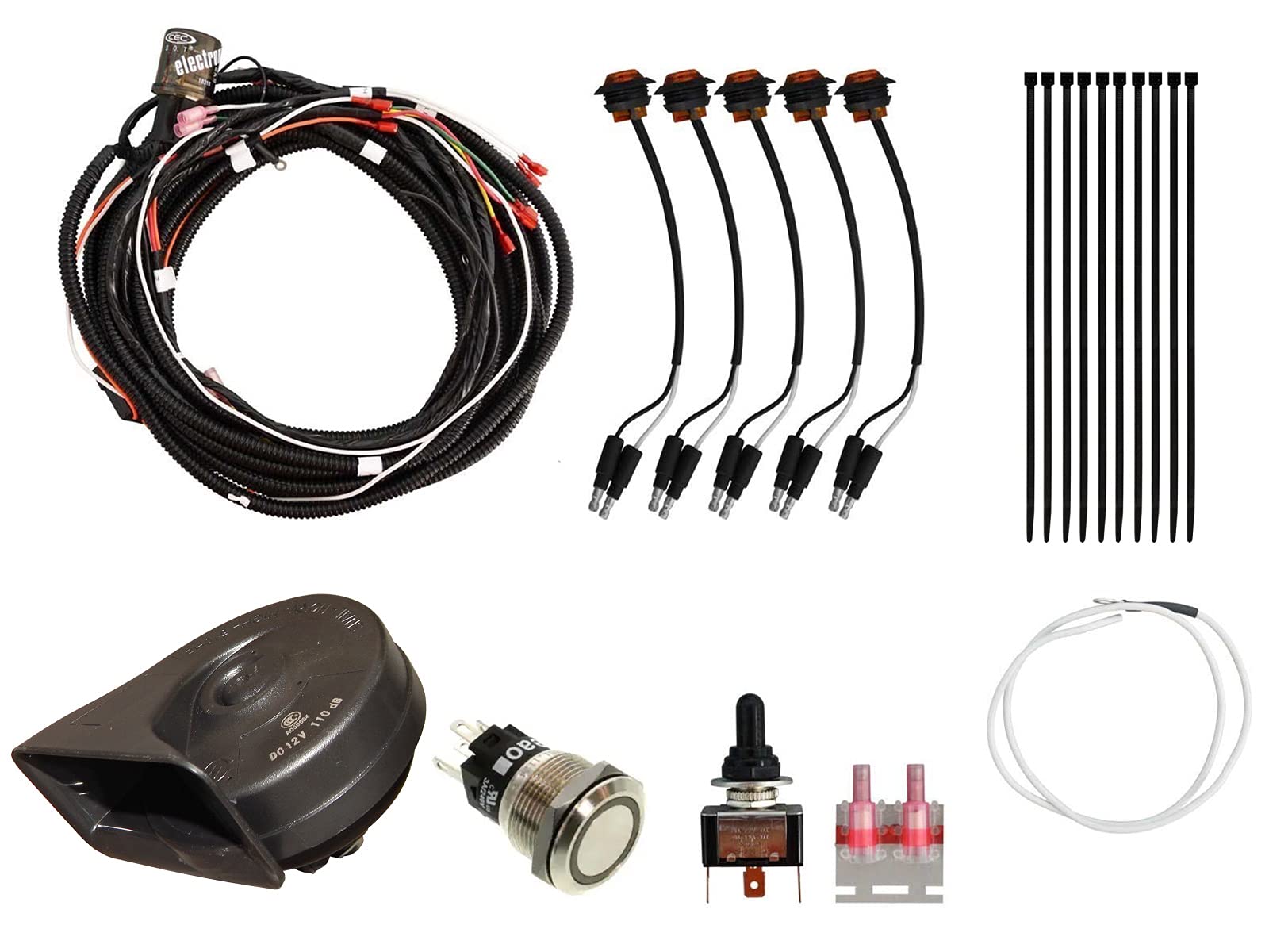 SuperATV Turn Signal Kit for Polaris RZR 800 / S 800/4 800 - Plug and Play Easy Installation with Toggle Switch | UTV Accessories for Off-Road Safety & Night Riding