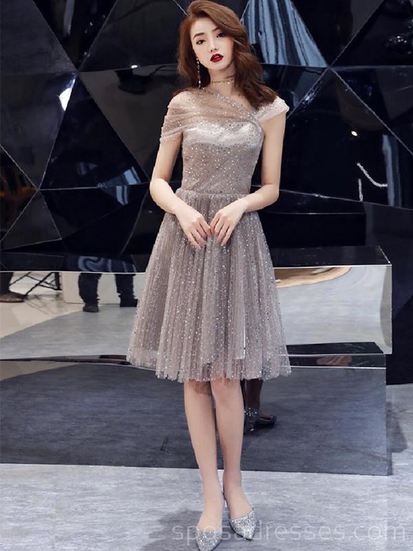 Sparkly Sequin Cap Sleeve Homecoming Dress | Short Prom Dress for Women | Elegant Party Gown for Dances, Formals & Special Occasions | Style CM762