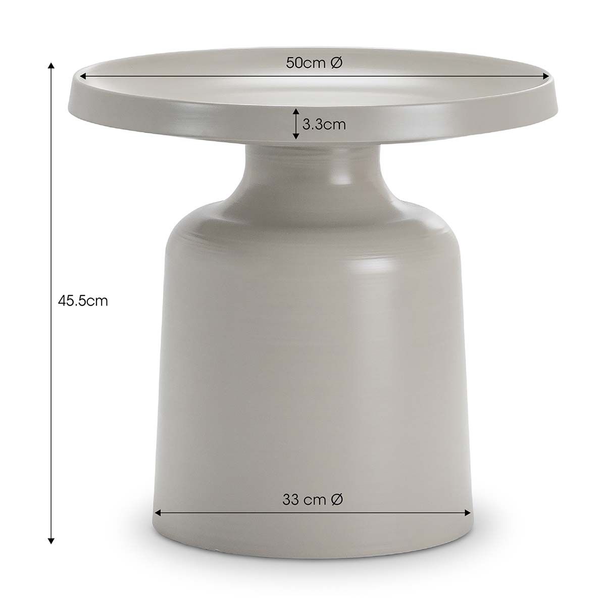 Javi Pedestal Tray Side Table - Modern End Table with Removable Tray Top for Living Room, Bedroom, or Office - Perfect for Holding Drinks, Books, and Decor