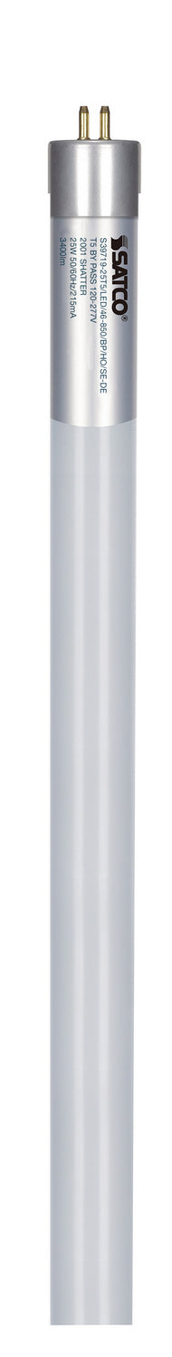 4ft T5 LED Tube Light - 25W, 3400 Lumens, 5000K Daylight White, Ballast Bypass, Single/Dual End Power - Energy Efficient Replacement for Fluorescent Lights in Garages, Warehouses & Offices