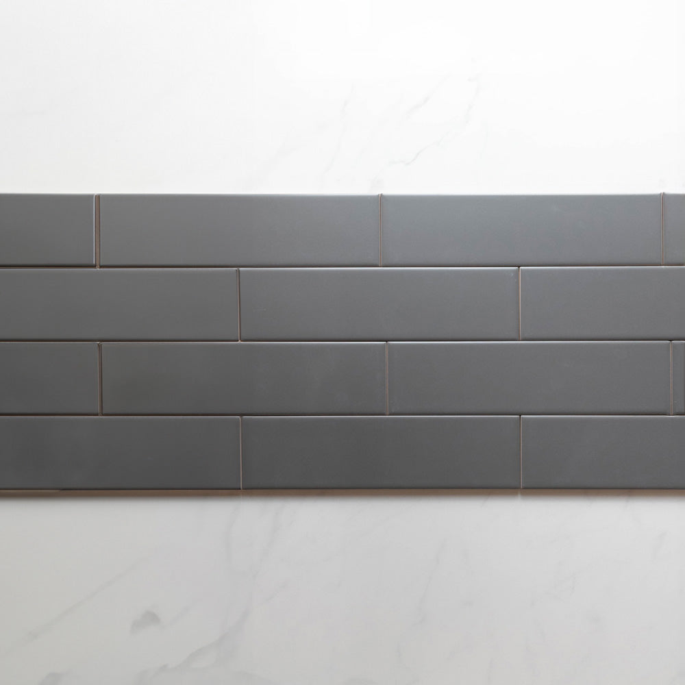 Premium Cascade Dark Grey 75x300mm Matte Unrectified Subway Tile - Perfect for Kitchen Backsplash, Bathroom Walls & Modern Interior Design