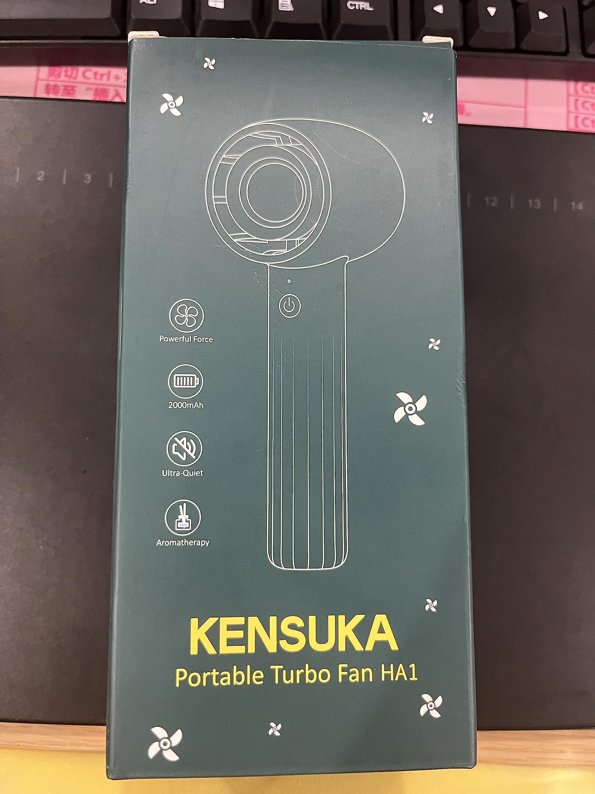 Portable USB Rechargeable Handheld Fan with Aromatherapy - 3 Speed Adjustable Mini Turbo Fan with Desk Stand | Personal Cooling Fan for Women, Travel, Makeup, Office, Outdoor & Indoor Use | Perfect for Summer, Gym, Camping and Daily Activities
