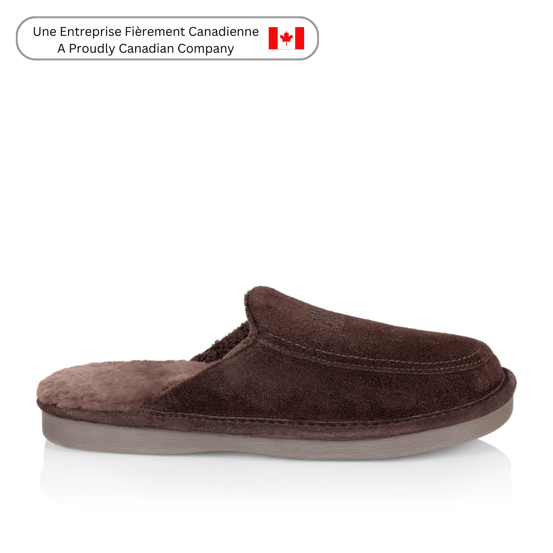 Comfortable Todd Men's Brown Slippers - Soft Indoor/Outdoor House Shoes for Relaxation & Lounge Wear