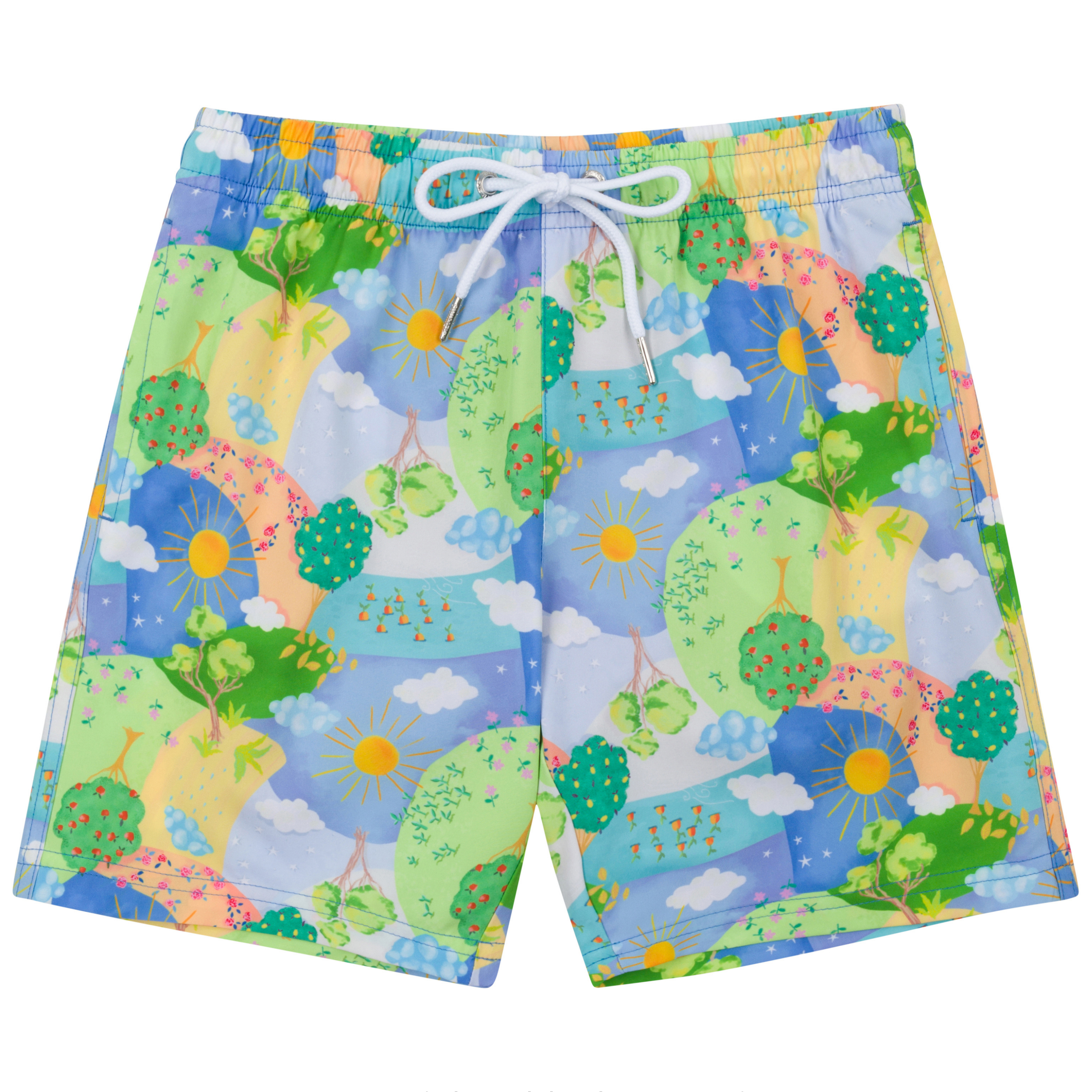 Boys Swim Trunks with Boxer Brief Liner - Quick Dry Swim Shorts for Kids Ages 6-14 | UPF 50+ Sun Protection | Perfect for Beach, Pool & Summer Water Activities