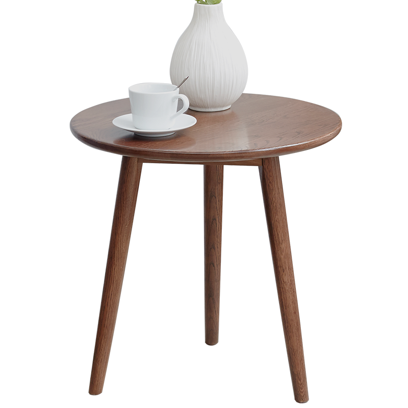 Solid Oak Wood Side Table - Rustic End Table for Living Room, Bedroom, or Patio - Perfect for Coffee, Books, and Decor