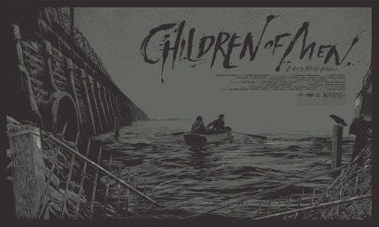Children of Men Ken Taylor Movie Poster - Vintage Film Art Print for Home Theater, Office & Gift Decor