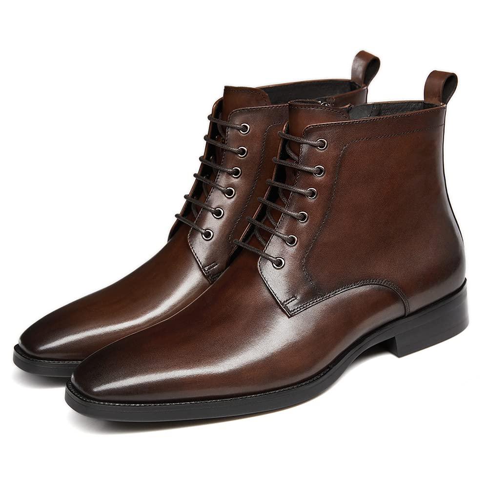 Men's Leather Chukka Boots - Stylish Dress Chelsea Boots for Men | Oxford Casual & Formal Shoes for Work, Office & Everyday Wear