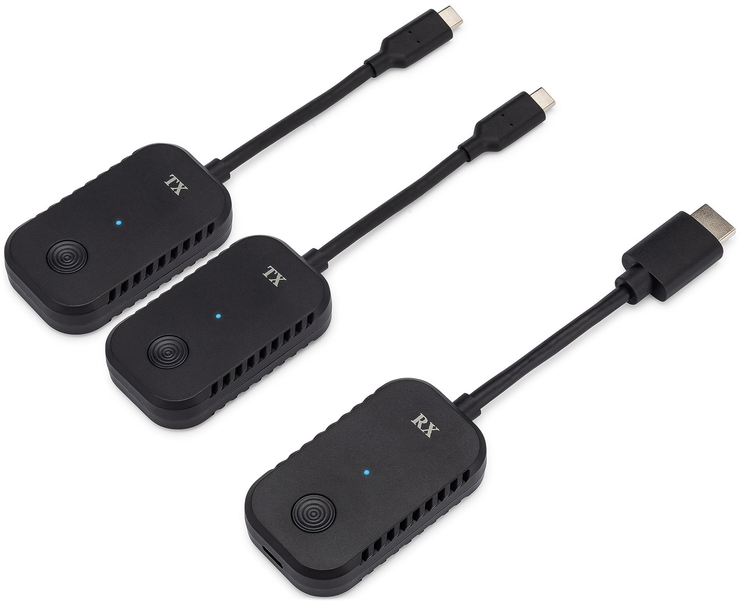 ClearClick Present+Share (USB-C Edition) - Wireless Presentation System for Laptops & Smartphones | 2 USB-C Transmitters & 1 HDMI Receiver | Perfect for Meetings, Classrooms & Remote Presentations