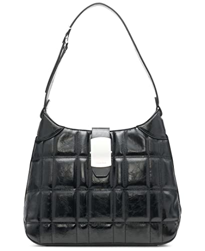 Black Quilted Grid