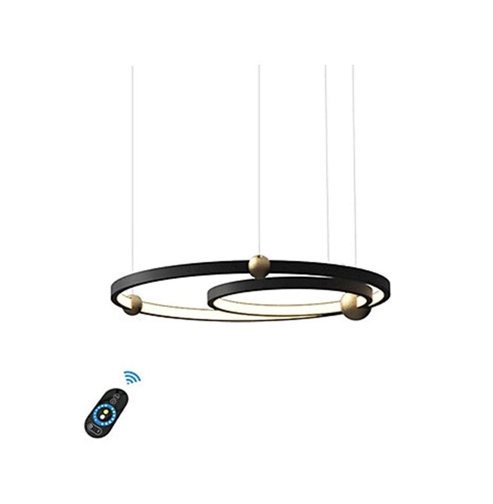 Modern Geometric Metal Chandelier - Adjustable Ring Design for Dining Room, Living Room, Study & Clothing Store Lighting | Elegant White Finish | Perfect for Home Decor & Commercial Spaces