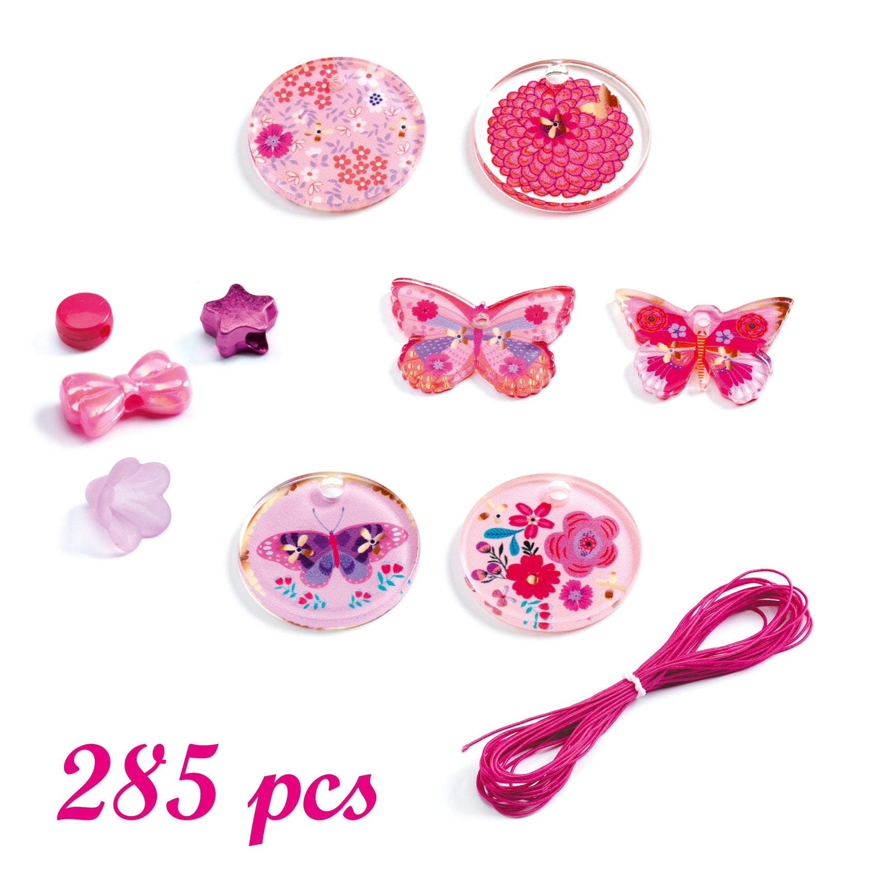 Butterfly Beads for Jewelry Making - DIY Craft Beads for Necklaces, Bracelets & Earrings - Perfect for Handmade Gifts & Fashion Accessories