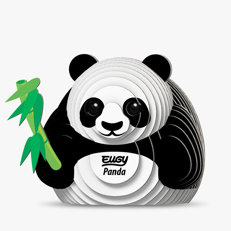 Eugy 3D Panda Model Kit - DIY Cardboard Animal Puzzle for Kids & Adults - Perfect for Home Decor, Educational STEM Toy, and Creative Gift Idea