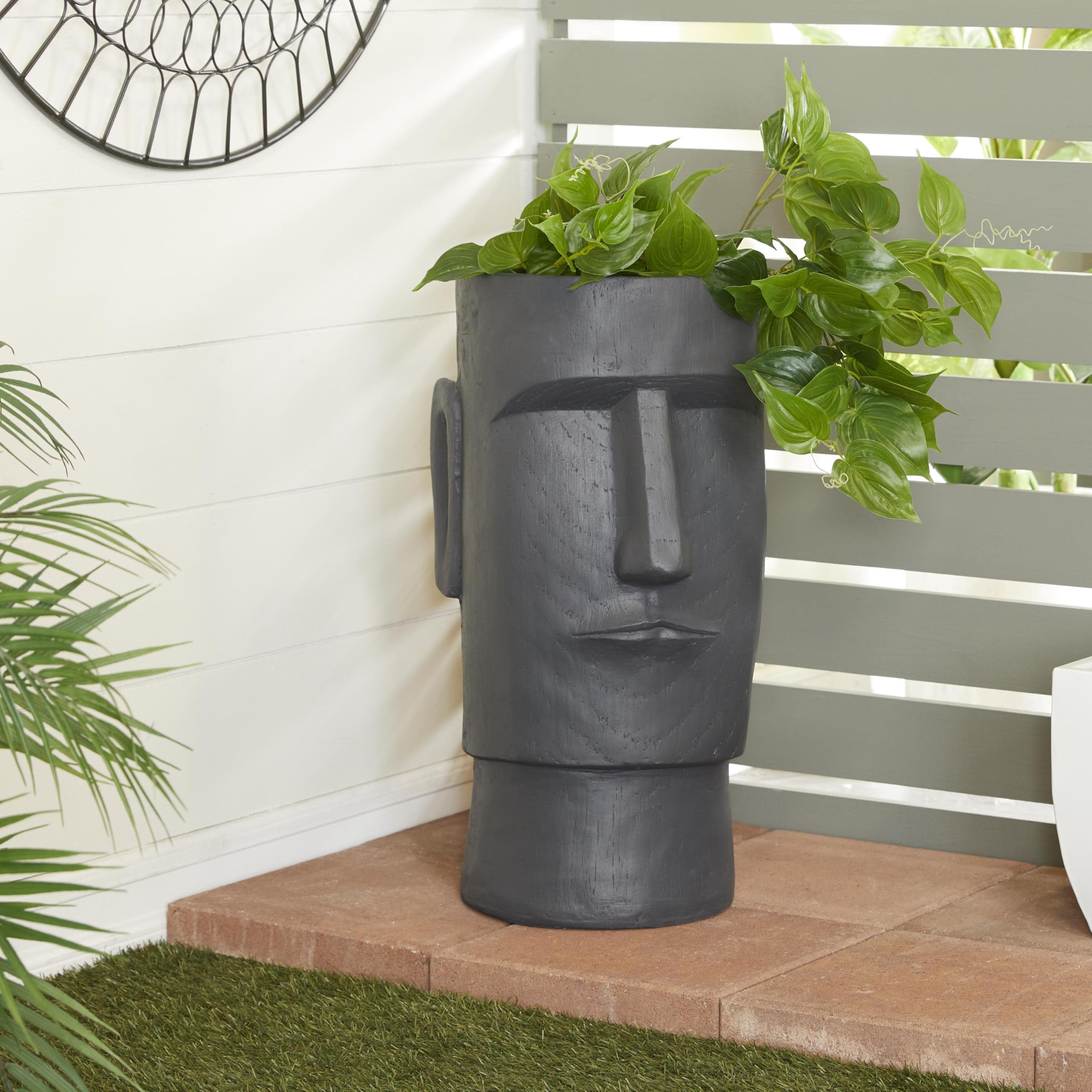 Novogratz Large Easter Island Head Planter - 12