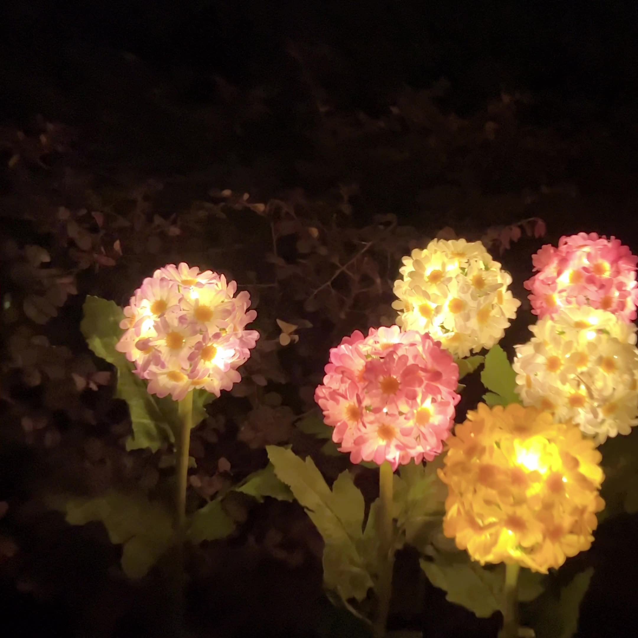 Solar Garden Stake Lights - Waterproof LED Hydrangea for Lawn & Patio