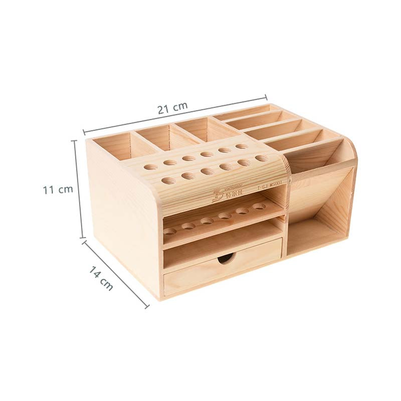 Premium Wooden Multi-Function Screwdriver Set with Storage Box - Durable Tool Organizer for Home Repair, DIY Projects & Workshop Organization