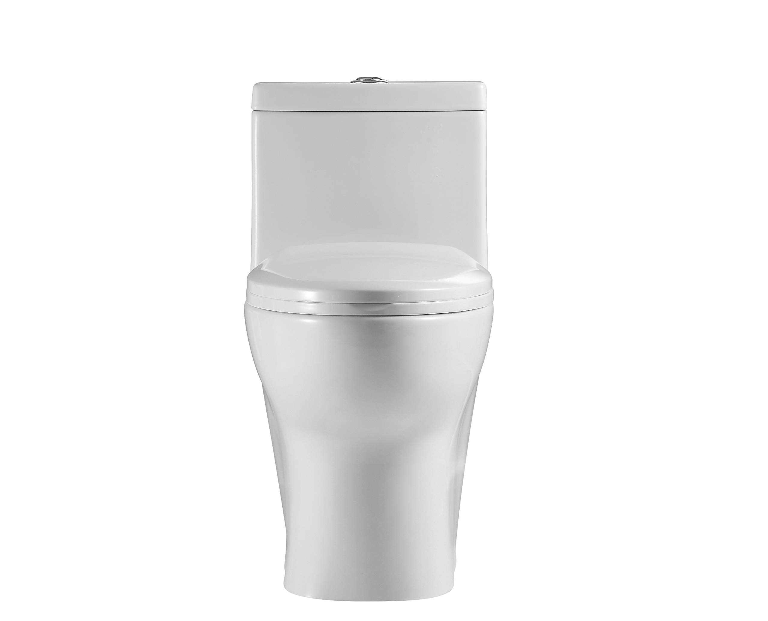 Kingsman One Piece Toilet - Modern Elongated Dual Flush 1.2/1.6 GPF with Soft Close Seat | Durable Comfort Design for Bathroom & Home | Water Saving White Toilet Bowl for Contemporary Spaces