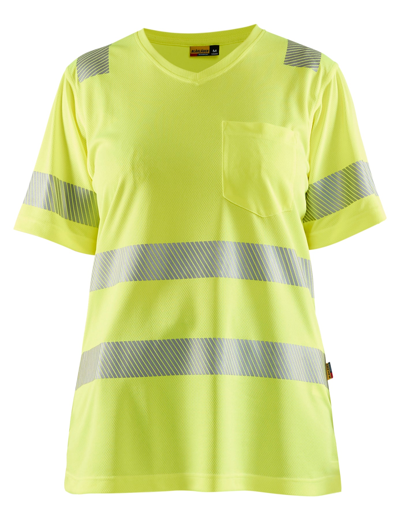 Blaklader Women's High Visibility Short Sleeve T-Shirt Type R Class 2 - Safety Workwear for Construction, Road Work & Outdoor Activities
