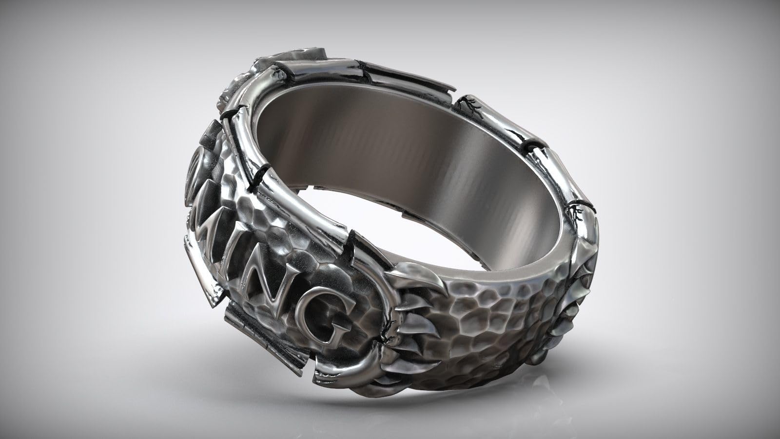 Handmade 925 Sterling Silver Wolf Ring - Unique Oxidized Targaryen & House Stark Inspired Jewelry for Men & Women | Perfect for Winter Weddings, GOT Cosplay & Gift Giving