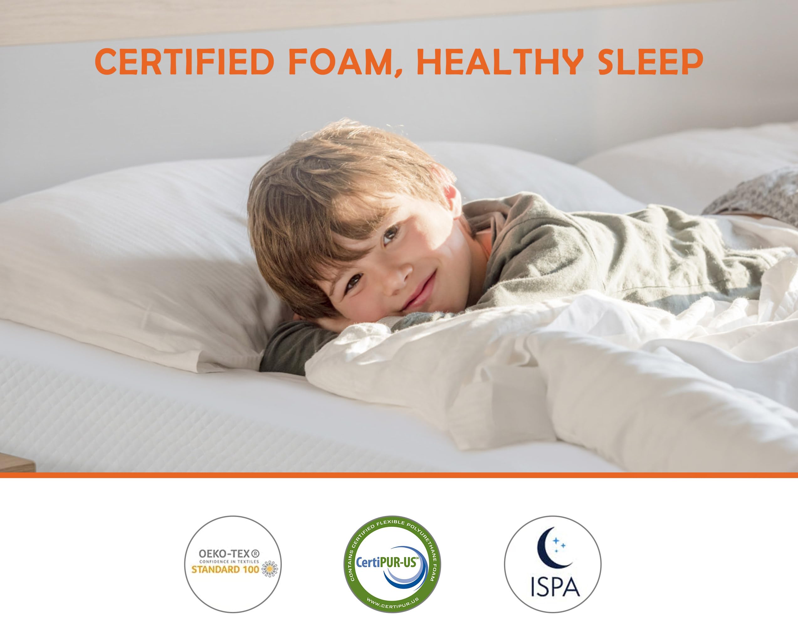 5/6/8/10/12 Inch Twin Size Cooling Gel Memory Foam Mattress with Cover - Green Tea Infused, Medium Firm Support for Pressure Relief & Cool Sleep, CertiPUR-US Certified Bed in a Box - Perfect for Guest Rooms, Dorms, RVs & Hot Sleepers
