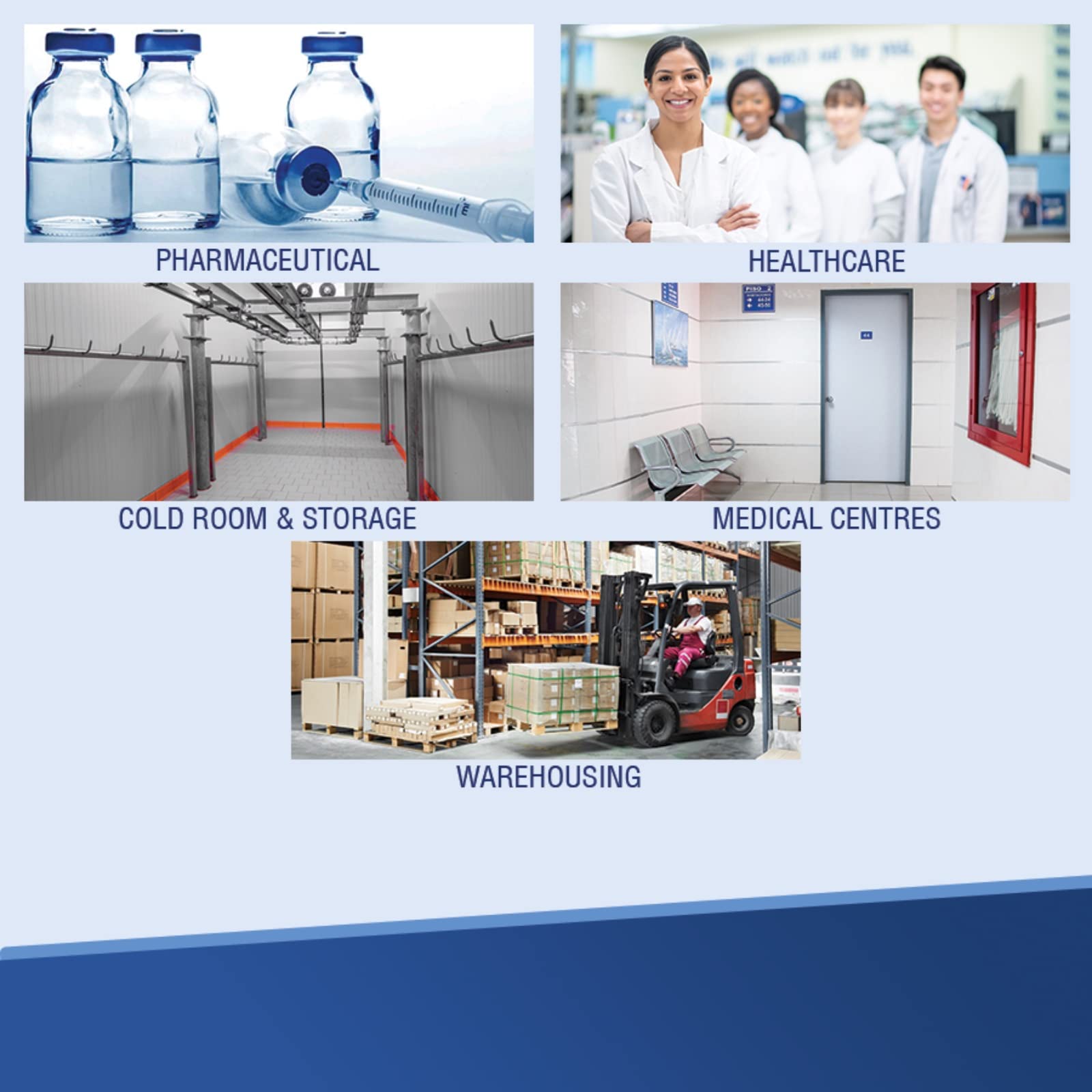UTRED30-WiFi Dual Channel Temperature Data Logger Kit with 2 ST100K-15 External Probes, 2 Buffer Bottles, Wall Mount & NIST Certificate - Blue/White - Perfect for Food Safety Monitoring, Laboratory Research & Industrial Applications