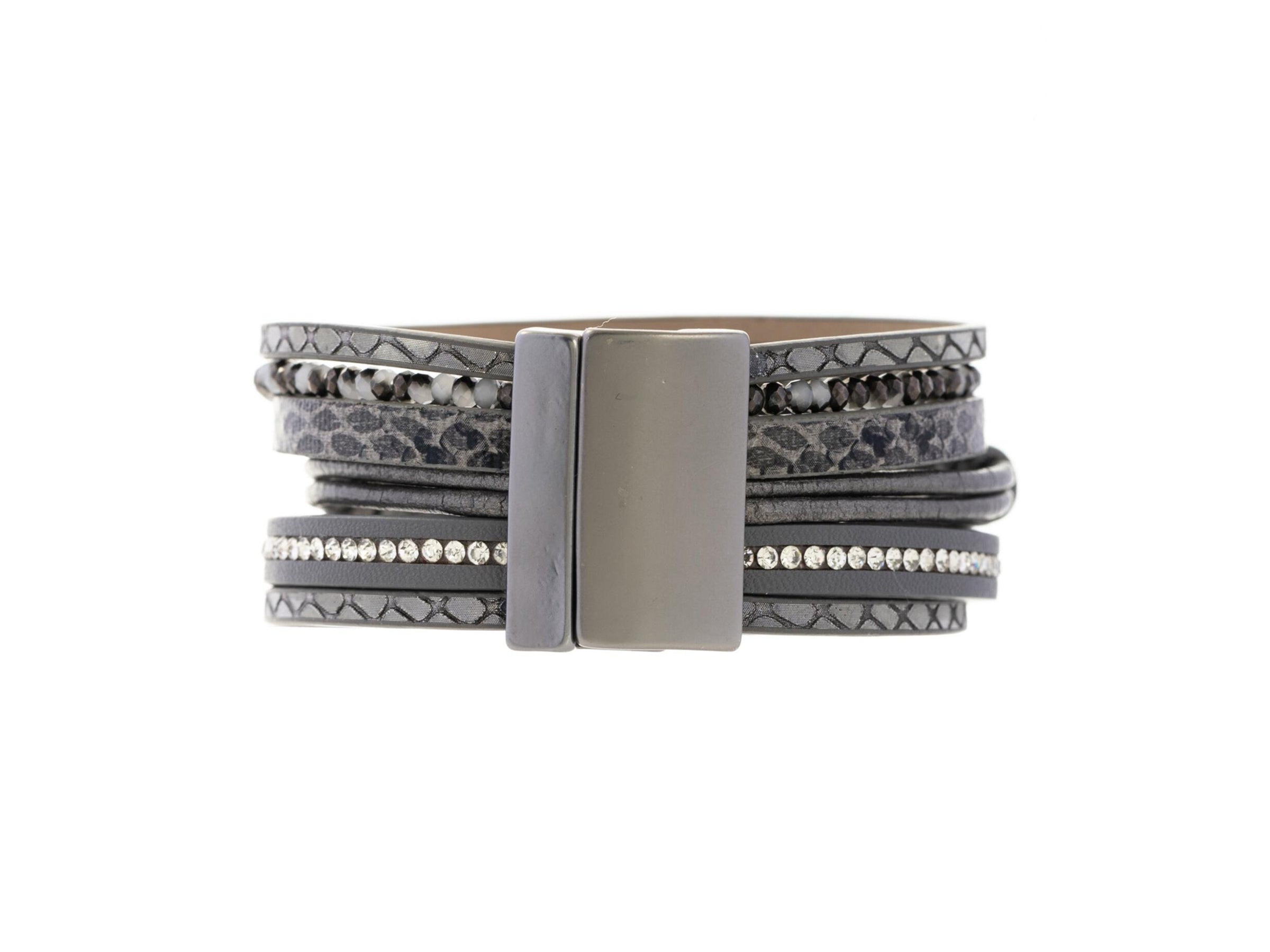 Triplicity Stone Leather Bracelet for Men & Women - Handmade Adjustable Wrap Bracelet for Spiritual Healing, Yoga & Meditation - Perfect Boho Jewelry Gift