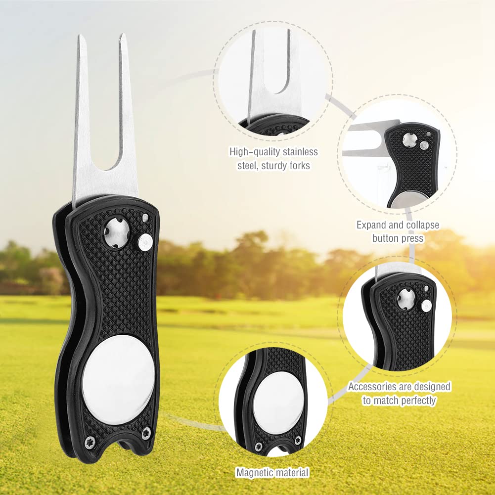 Premium Golf Club Cleaning Kit with Towel, Brush, Divot Tool & Ball Marker – Complete Golf Accessories Set for Men & Women – Perfect for Course Maintenance & Travel