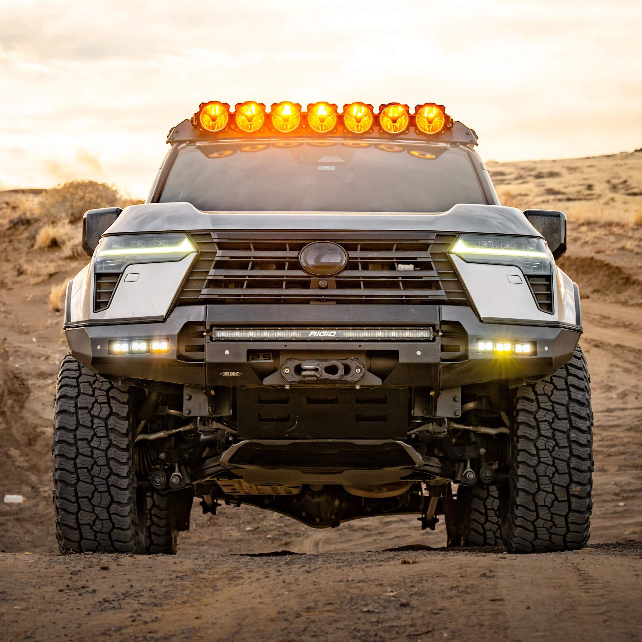 Dissent Off Road High Clearance Front Winch Bumper for 2024+ Lexus GX 550 | Heavy Duty Off-Road Protection | Perfect for Rock Crawling & Overlanding Adventures