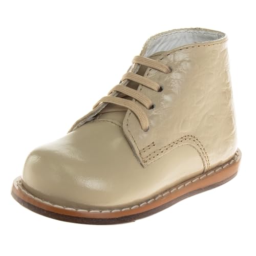 Beige Patent Ostrich