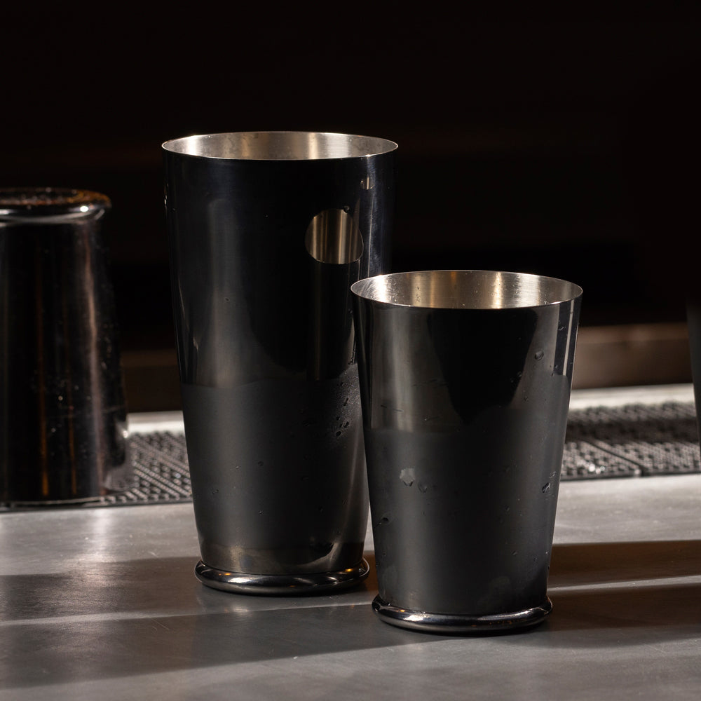 Leopold® Weighted Cocktail Shaking Tins Set - Gunmetal Black Bar Tools for Professional Mixologists & Home Bartenders | Perfect for Crafting Martinis, Margaritas & Whiskey Sours
