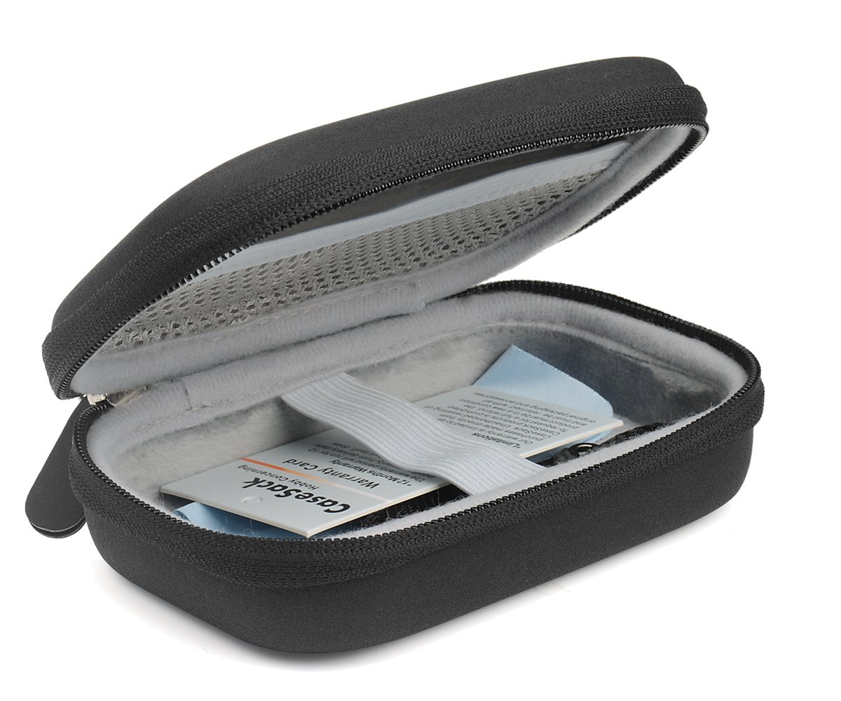 Matte Black HP Sprocket Portable Photo Printer Case - Compatible with Polaroid ZIP, Lifeprint Photo & Video Printers - Protective Pouch for Printer, Photo Paper & Cables - Perfect for Travel, Parties & Home Use