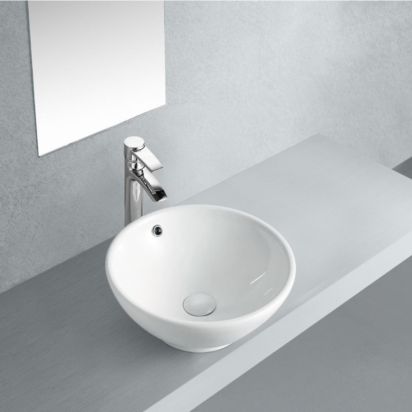 Premium Kingston Brass 15-Inch White Porcelain Vessel Sink - Modern Bathroom Vanity Top for Powder Rooms & Luxury Master Baths