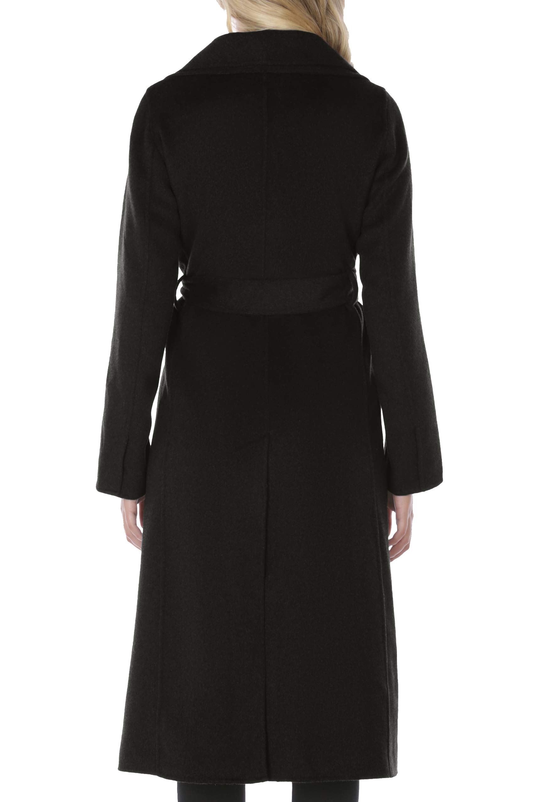 Tahari Women's Maxi Double Face Wool Blend Wrap Coat - Elegant Winter Outerwear for Office, Parties & Special Occasions