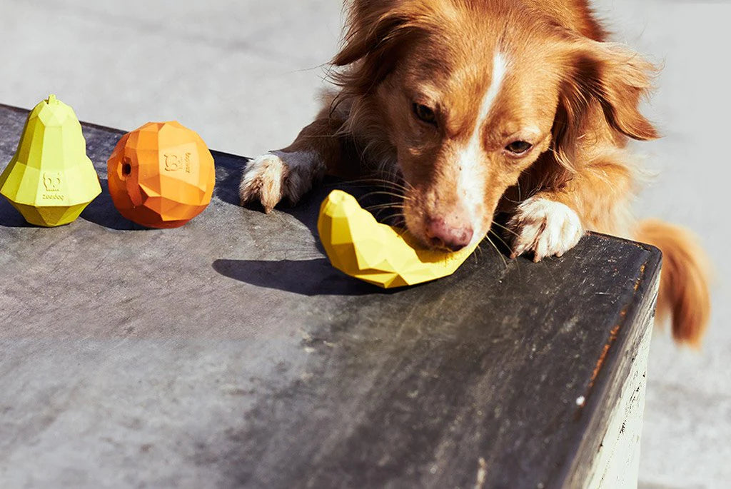 Zee.Dog Super Banana Interactive Dog Toy - Treat Dispenser for Small & Large Dogs - Fun Chew Toy for Training & Playtime at Home or Outdoors