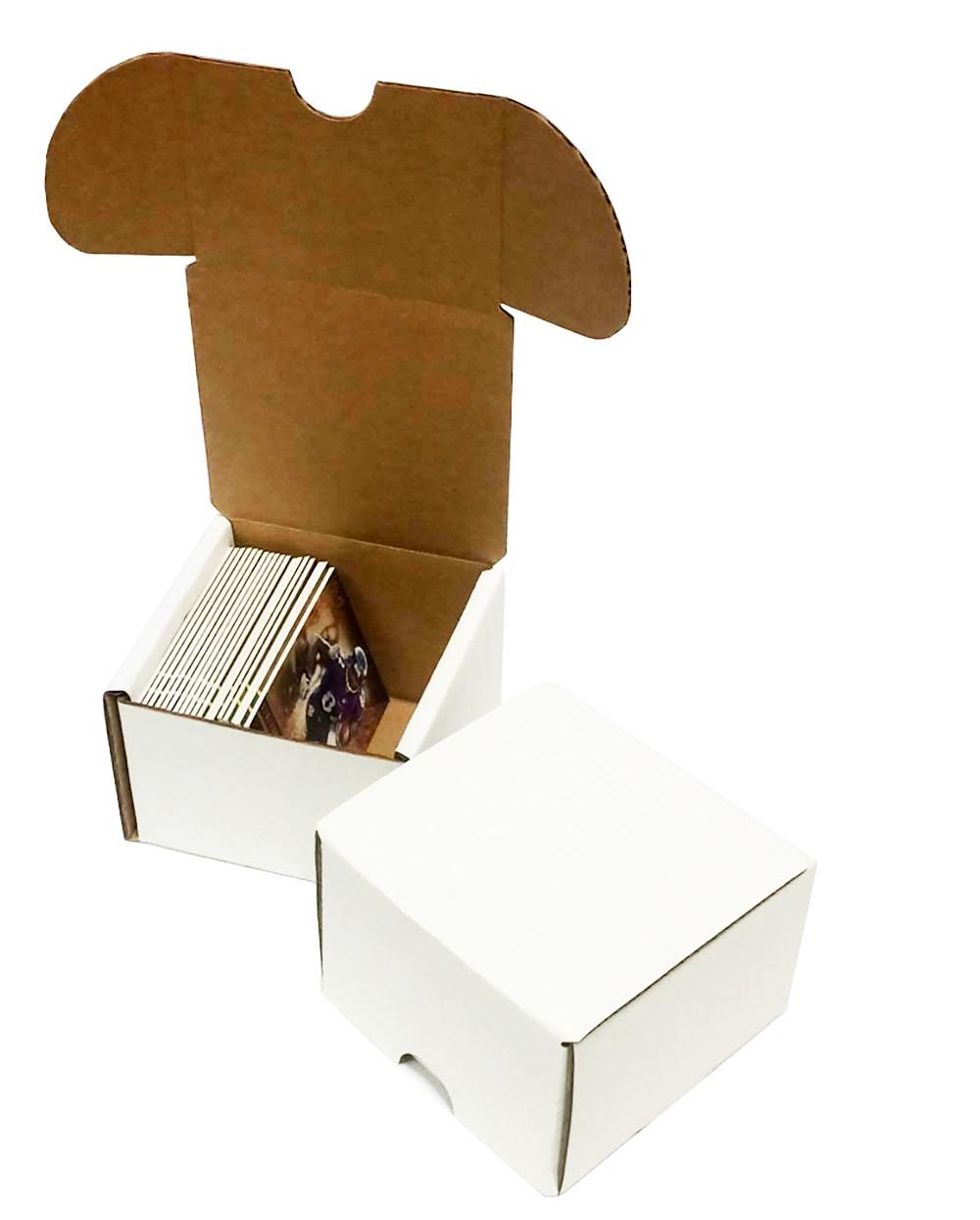 Max Pro 100-Pack Corrugated Cardboard Storage Boxes for Baseball, Football, Basketball, Hockey, NASCAR Cards - Trading Card Organizer for Sports & Gaming Collectibles - Perfect for Card Collectors, Organizers & Display Storage