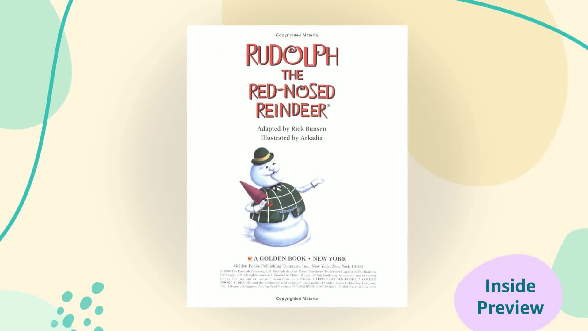 Rudolph the Red-Nosed Reindeer Little Golden Book - Classic Christmas Story for Kids, Holiday Gift & Bedtime Reading - Perfect for Family Storytime, Christmas Traditions & Children's Book Collections