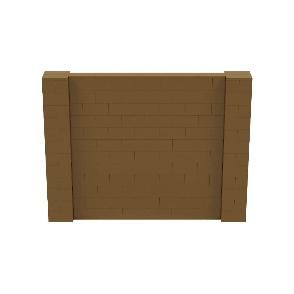 EverBlock 8' x 6' Modular Wall Kit - Reusable Building Blocks for Room Dividers, Partitions & Displays | Easy Connect System for Indoor & Outdoor Structures | Perfect for Offices, Events & Home Organization (Gold)
