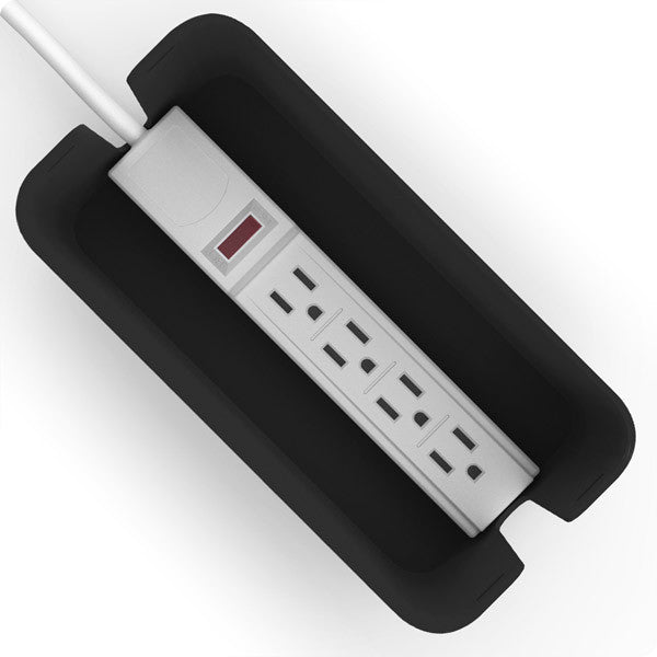 Bluelounge Cablebox - Cable Management Organizer for Desk & Home Office - Tidy Up Wires, Cords & Chargers for Neat Workspace Setup