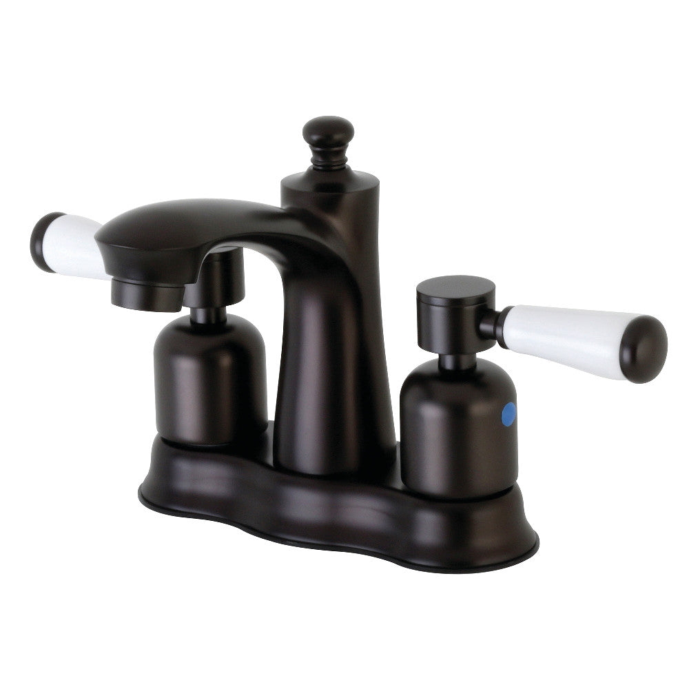 Kingston Brass FB7615DPL 4-Inch Centerset Bathroom Faucet - Polished Nickel Finish for Vanity Sink - Perfect for Modern Home & Commercial Bathrooms