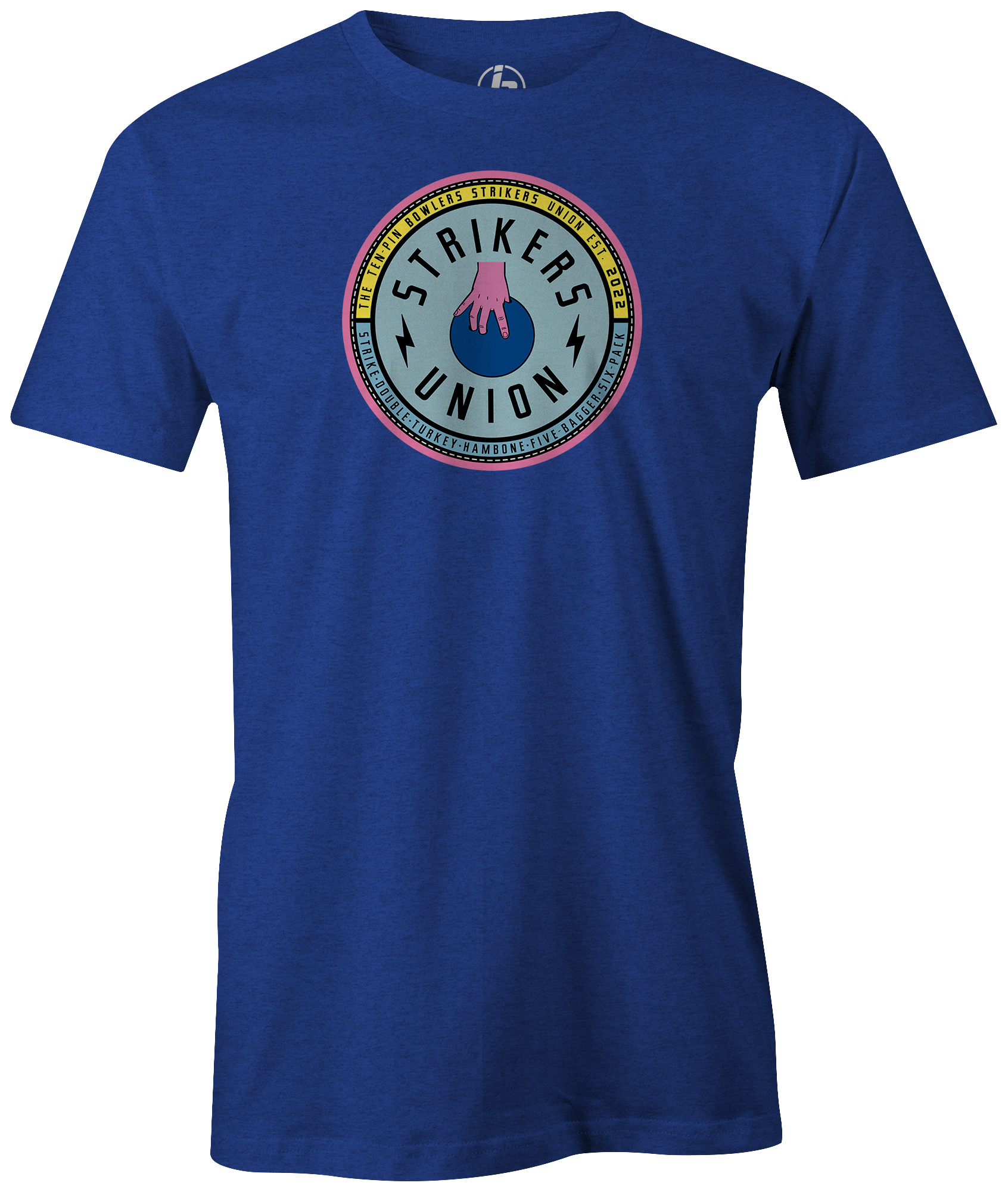 Strikers Union Bowling Shirt - Premium Cotton Bowler Tee for Men & Women - Perfect for Bowling Leagues, Tournaments, and Casual Wear