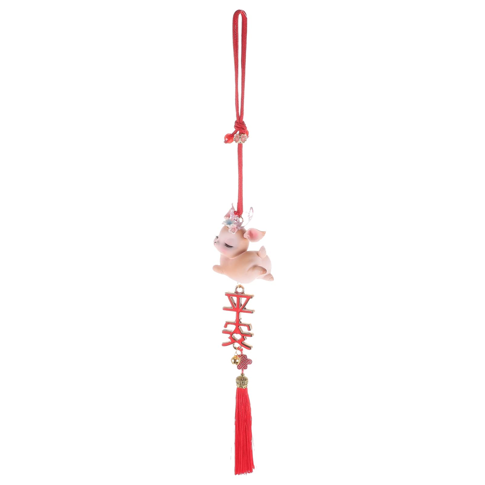 Deer Car Pendant - Lucky Reindeer Rearview Mirror Charm for Auto Interior Decoration | Stylish Car Accessory for Good Fortune | Perfect for Christmas Gifts & Daily Driving