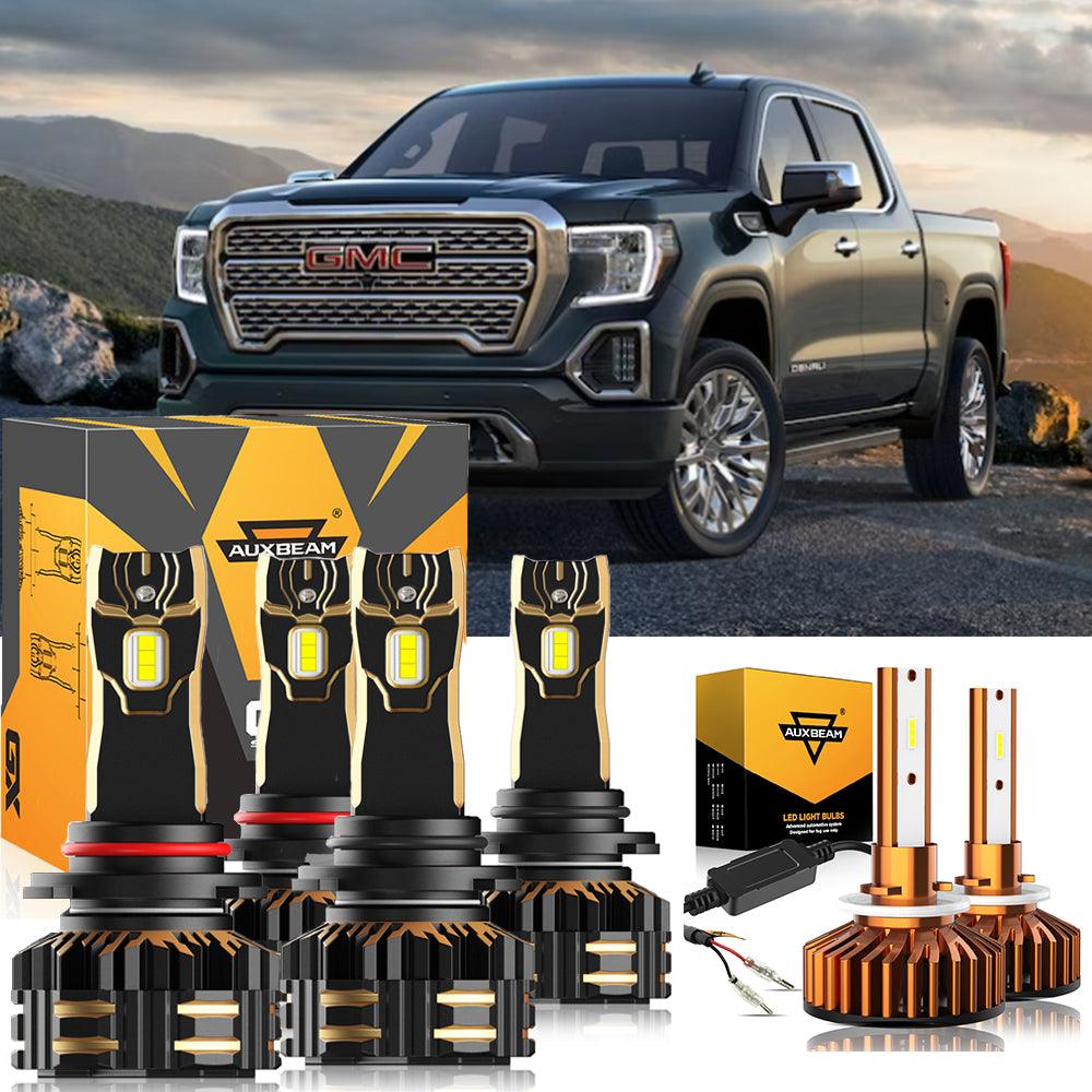 9005 9006 LED Headlight Bulbs for 2000-2002 GMC Sierra 1500 - High Brightness, Easy Installation - Perfect for Night Driving & Off-Road Adventures