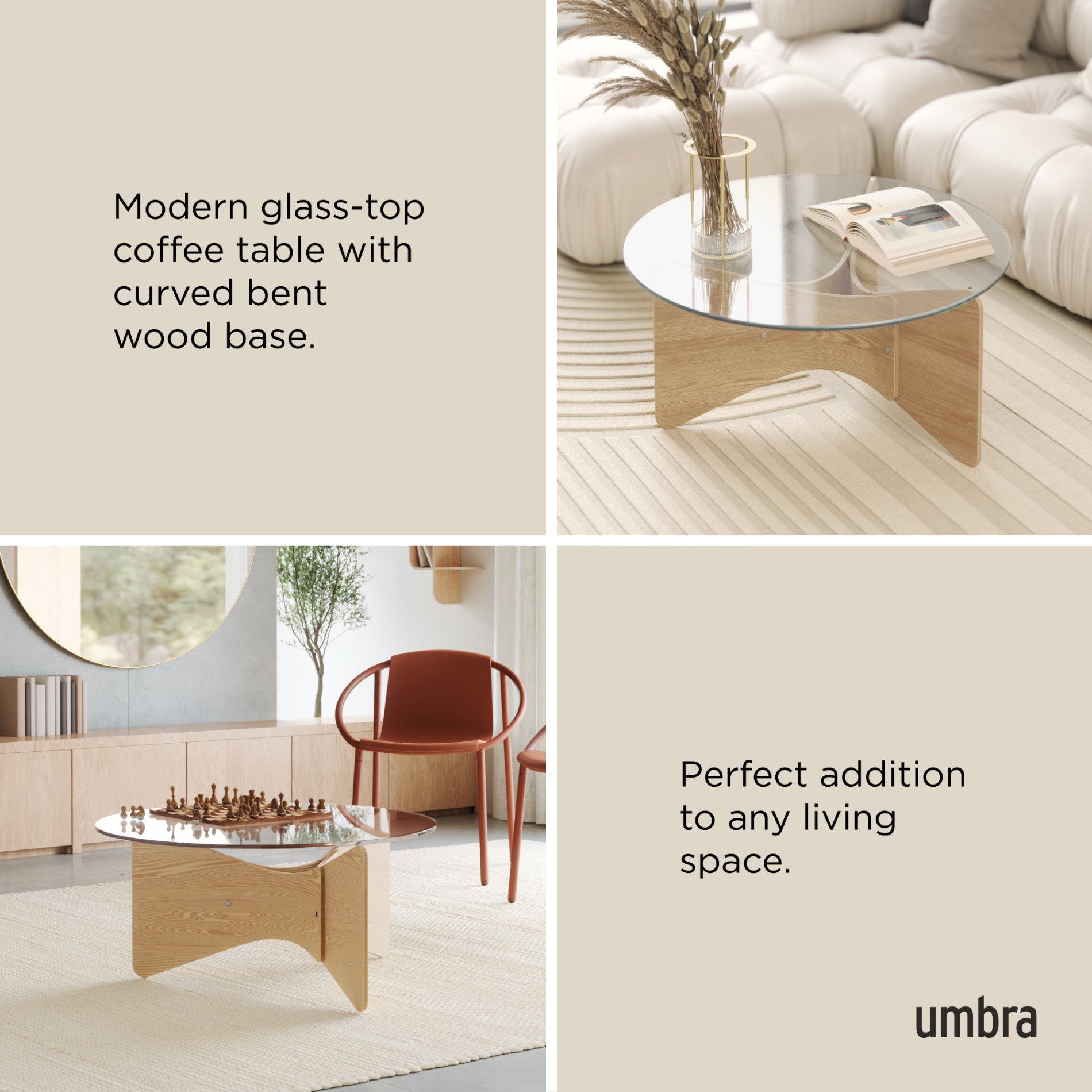 Modern Solid Wood Coffee Table - Handcrafted Rustic Living Room Furniture for Home Decor | Perfect for Living Room, Lounge & Office Spaces