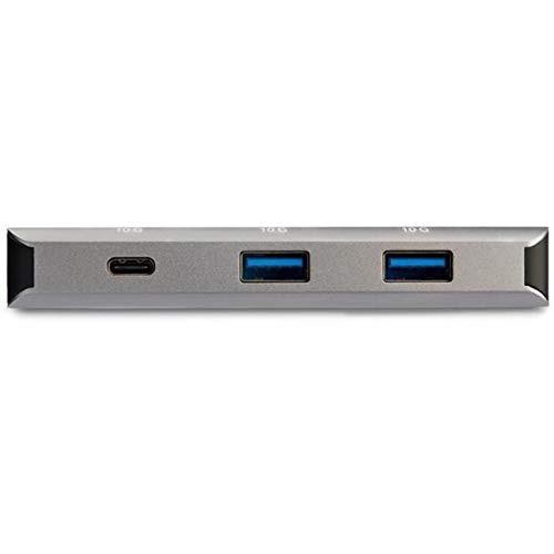 StarTech.com 3-Port USB C Hub with Gigabit Ethernet - 2x USB-A & 1x USB-C Ports - 10Gbps SuperSpeed USB 3.1/3.2 Gen 2 Adapter - Aluminum Design - Thunderbolt 3 Compatible (HB31C2A1CGB) - Perfect for MacBook Pro, Dell XPS & Office Workstations