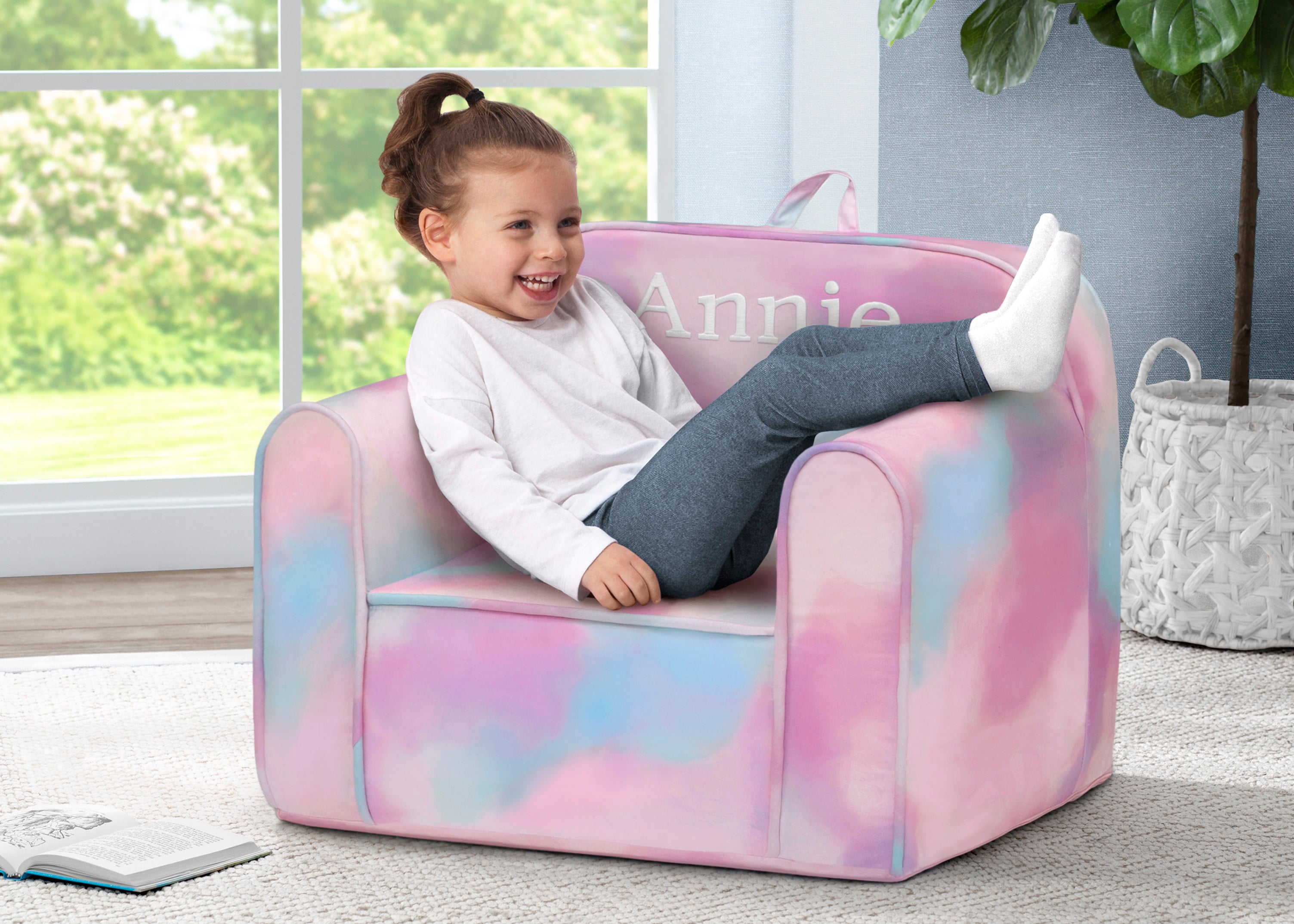 Custom Tie Dye Cozee Chair - Soft & Comfortable Oversized Lounge Chair for Living Room, Bedroom, or Dorm - Perfect for Relaxing, Reading & Napping