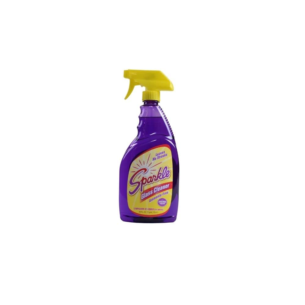 Sparkle Window Cleaner - 26 Fl Oz (Pack of 3) | Streak-Free Glass Cleaner for Windows, Mirrors & Glass Surfaces | Perfect for Home, Office & Car Cleaning