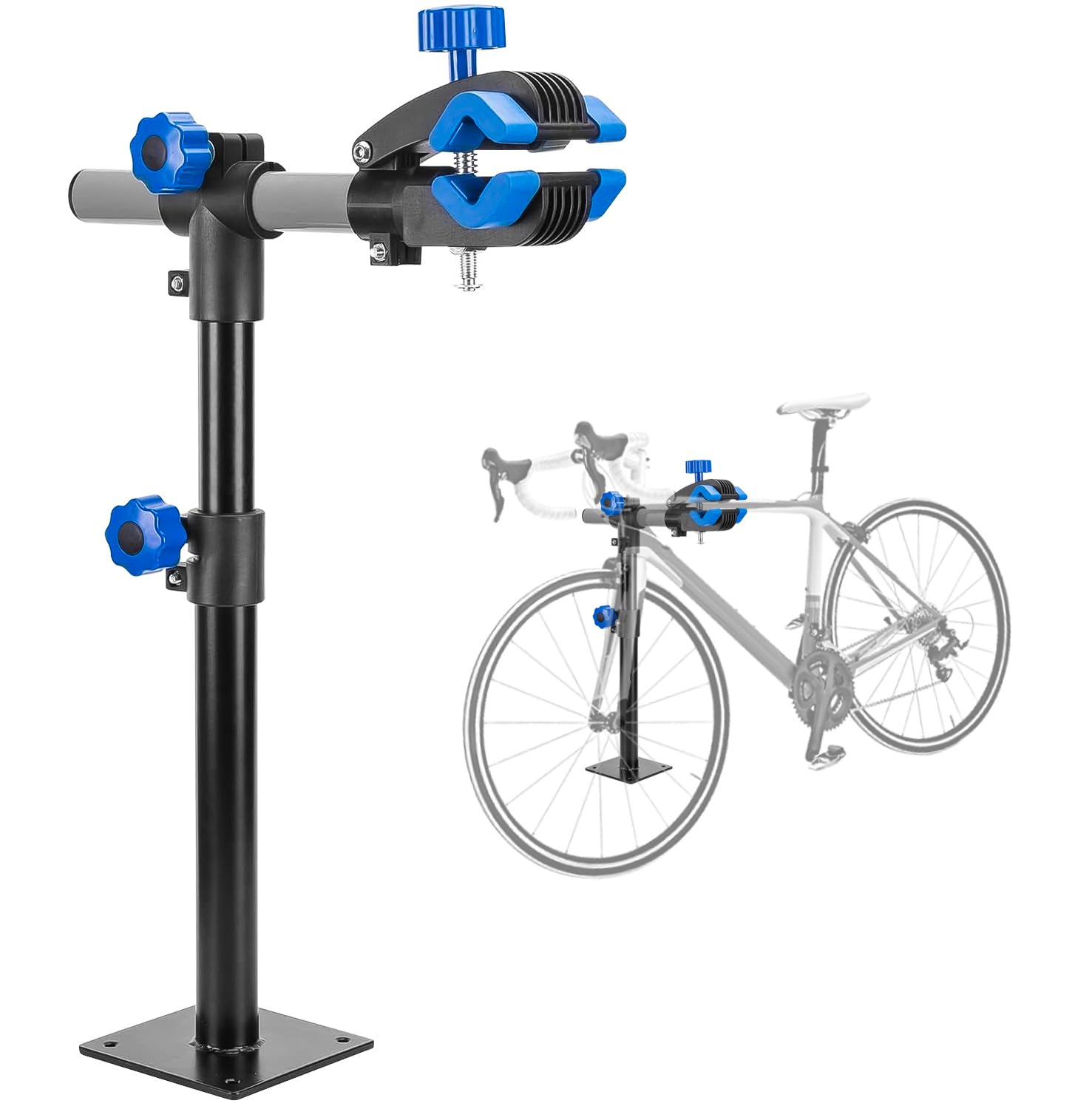 Adjustable Bike Repair Stand - Heavy Duty Wall Mount & Workbench Clamp for Home Bicycle Maintenance | Perfect for Garage, Workshop & Outdoor Bike Repairs
