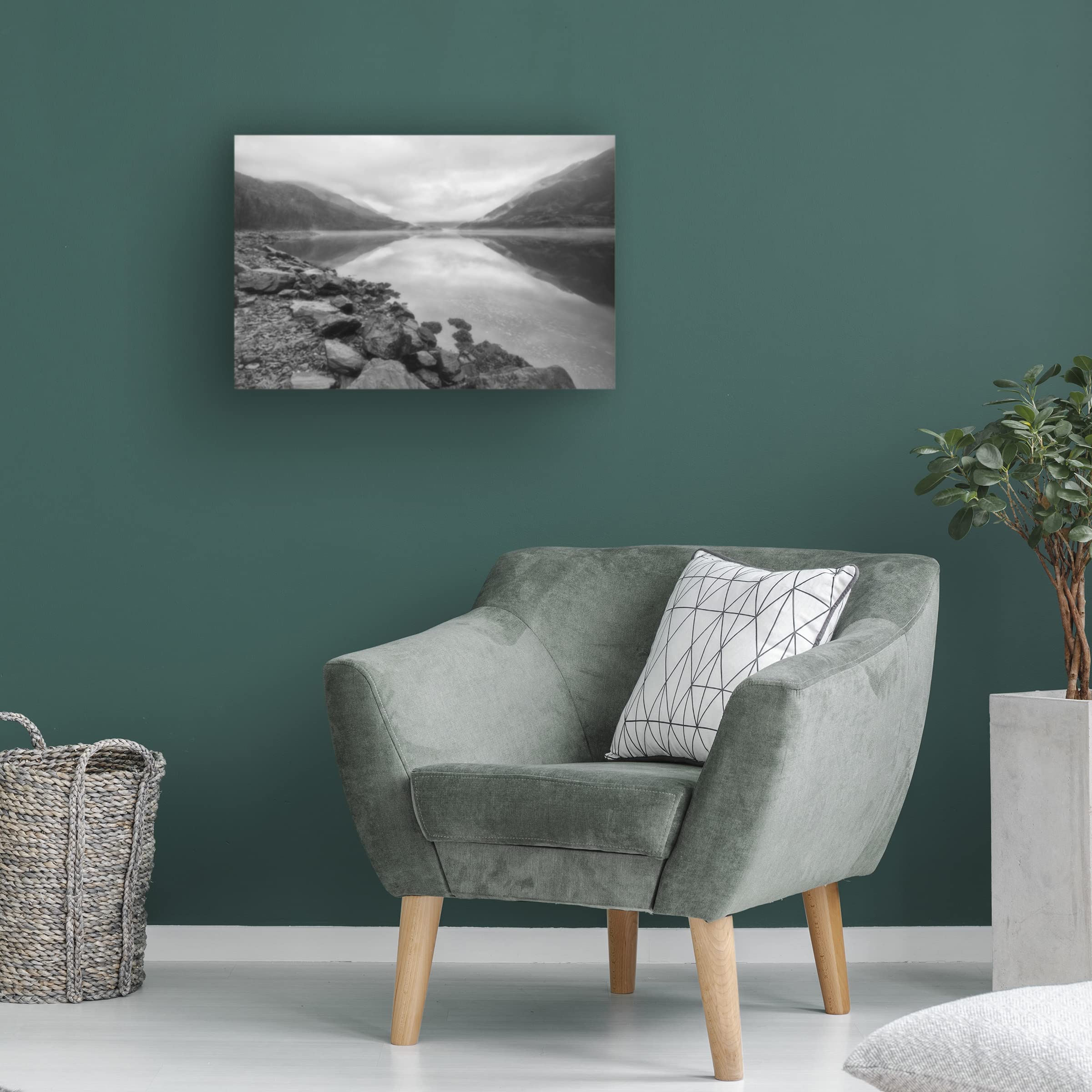 Loch Spirits Canvas Art Print by Nick Dautlich - Premium Trademark Fine Art Wall Decor for Living Room, Bedroom & Office