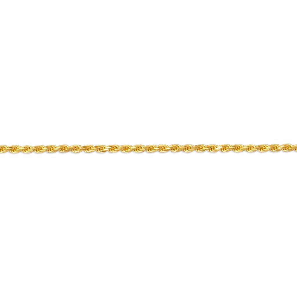 14K Yellow Gold Rope Chain Necklace for Women & Men - Italian Crafted Durable Jewelry - 1.0mm to 9.0mm Width, 16-30 Inch Length - Perfect Gift for Anniversary, Birthday & Everyday Elegance
